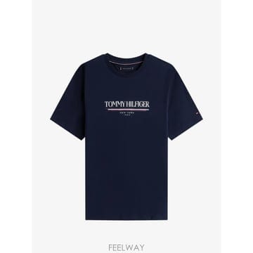 TOMMY HILFIGER 26 FW Ÿ�����ǰ� �ΰ� ����Ʈ ��ư Ƽ���� FMW0MW40324 TP45750966426 FW Ÿ�����ǰ� �ΰ� ����Ʈ ��ư Ƽ���� FMW0MW40324 T