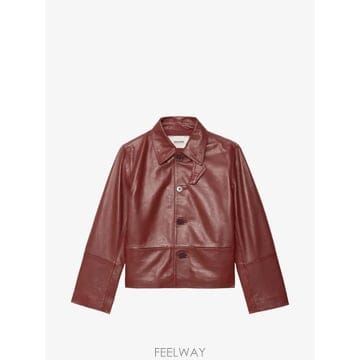 26 FW 쟈딕앤볼테르 버튼 업 레더 재킷 RWOW01288 TP456645917