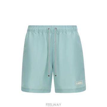 아미리 패치 스윔 쇼츠 블랙