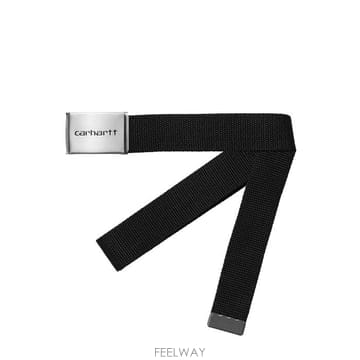 [밀라코/당일발송] 칼하트 WIP 클립 벨트 크롬 블랙 I019176 89XX