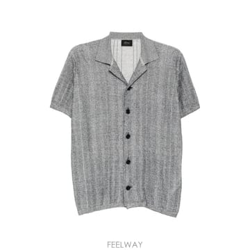 26 FW 브리오니 골지 니트 콘트라스트 트리밍 폴로 셔츠 UMQA0LPDK124190 TP454925705