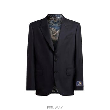 26 FW 에트로 울 혼방 싱글 브레스티드 플란넬 재킷 MRCA005999TUJ11 TP455605985