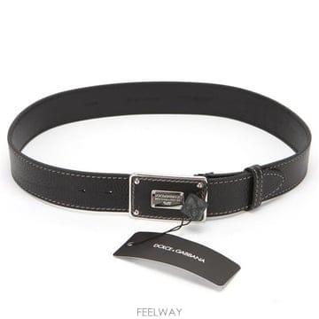 돌체앤가바나 BC2600 A6421 80999 미니플레이트 스티치 벨트
