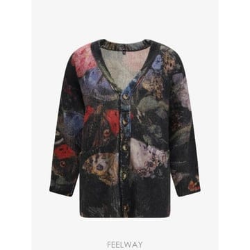 26 FW R13 floral print oversized cardigan R13WY382 TP4593625