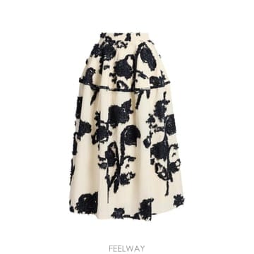 ERDEM 26 FW ������ fil coupe poplin midi skirt PF26S3652558023 TP454926 FW ������ fil coupe poplin midi skirt PF26S36525580