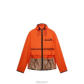 26 FW 마르니 드로스트링 포켓 오렌지 나일론 재킷 JUMU0223QUUTN943 TP458803519