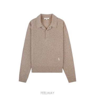 26 FW 스포티앤리치 로고 자수 폴로 탑 WS07466302BE24 TP454708321