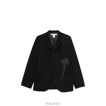 26 FW 꼼데가르송 그래픽 프린트 블레이저 FQJ506 TP456551320