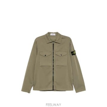 26 FW 스톤아일랜드 로고 패치 집업 코튼 셔츠 L2S151200010S0012 TP455855659