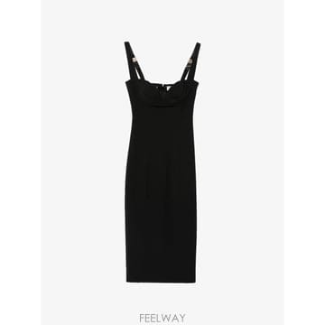 26 FW Elisabetta Franchi 스윗하트 넥 민소매 드레스 AB00267E2 TP45935812