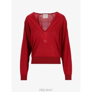 26 FW Forte Forte V넥 래글런 소매 스웨터 15133MYKNIT TP456547415