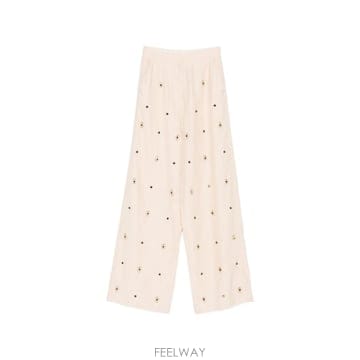 26 FW Forte Forte 크리스털 장식 팔라초 팬츠 15080MYPANTS TP456685745