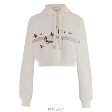 26 FW 카사블랑카 버터플라이 로고 후드티 WSP26JTP36301 TP459171463