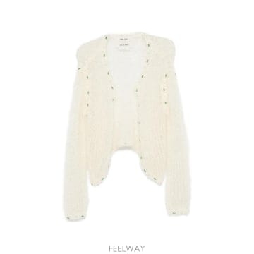 26 FW Forte Forte 비즈 장식 오픈 니트 가디건 15457MYKNIT TP457252811