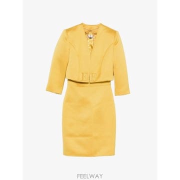 26 FW Elisabetta Franchi 패딩 숄더 미니 드레스 TB00161E2 TP457502204