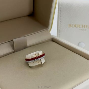 부쉐론 콰트로 다이아 레드 에디션 반지
