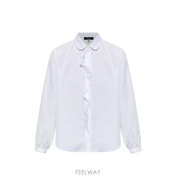 26 FW R13 러플 트리밍 피터팬 칼라 셔츠 R13WR757R742B0 TP459350094