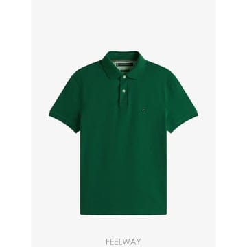 TOMMY HILFIGER 26 FW Ÿ�����ǰ� 1985 logo embroidered polo shirt MW0MW17770 TP4526 FW Ÿ�����ǰ� 1985 logo embroidered polo shirt MW0M