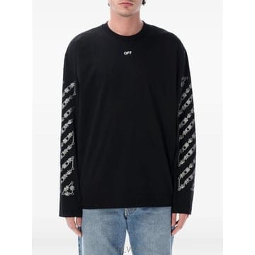 Off White 26 FW ����ȭ��Ʈ �ַο� �缱 ��Ҹ� Ƽ���� OMAB09CS26JER0010001 TP45469186026 FW ����ȭ��Ʈ �ַο� �缱 ��Ҹ� Ƽ���� OMAB09CS26J