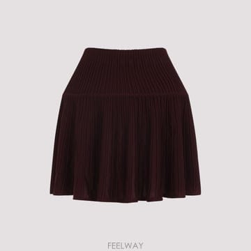 [A3] 알라이아 AA9J2462K137C 스커트 AA9J2462K137C 337 BURGUNDY