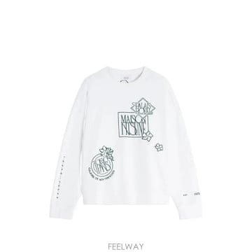 Maison Kitsune 26 FW ���� Ű���� �÷η� ����Ʈ ����Ʈ���� QM00303KM0340 TP45583677026 FW ���� Ű���� �÷η� ����Ʈ ����Ʈ���� QM00303KM03