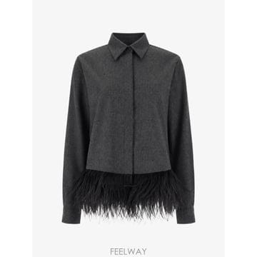 26 FW 파비아나필리피 페더 트리밍 긴소매 셔츠 CAD226F312M4158131 TP459349329