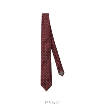 26 FW 브루넬로 쿠치넬리 기하학 플로럴 패턴 실크 넥타이 MM8660018C016 TP456121628