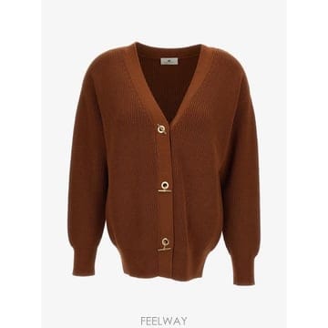 26 FW Elisabetta Franchi 주얼 버튼 니트 가디건 MK01S66E2 TP456150790