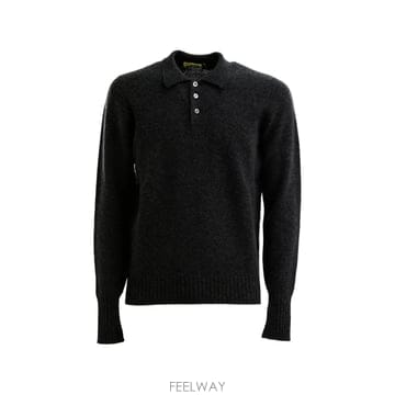26 FW 드루모어 button fastening polo collar sweater D8W145NL TP4