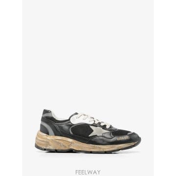 26 FW Golden Goose 대드 스타 블랙 앤 실버 메시 앤 나파 아이스 그레이 스타 스니커즈 GMF
