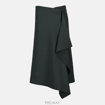 아미 비대칭 랩 스타일 스커트