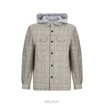 26 FW Fedeli 플레이드 후드 재킷 6UI00409P TP458790953