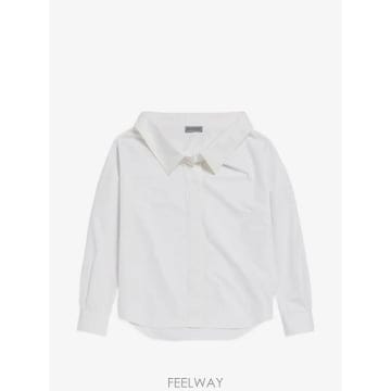 발렌시아가 스톨라 히든 버튼 셔츠