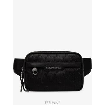 Karl Lagerfeld 26 FW Į�����Ʈ monogram embossed logo plaque belt bag B4M30228926 FW Į�����Ʈ monogram embossed logo plaque belt ba