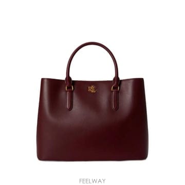 Ralph Lauren 26 FW �η� �����η� large Marcy logo plaque leather tote bag 4318726 FW �η� �����η� large Marcy logo plaque leather to