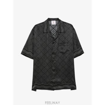 26 FW 카사블랑카 레디에이팅 모노그램 실크 셔츠 MAW26SH00301 TP458872344