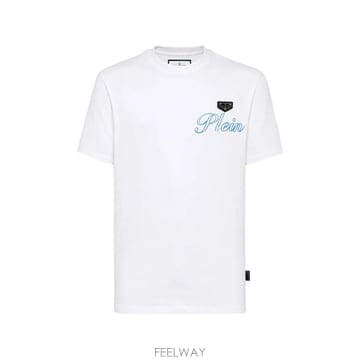 Philipp Plein 26 FW �ʸ��÷��� �ΰ� ����Ʈ ���� Ƽ���� UAFCMTK9413PJY002N TP45926582926 FW �ʸ��÷��� �ΰ� ����Ʈ ���� Ƽ���� UAFCMTK9413PJ