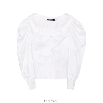 26 FW 칼라거펠트 오프숄더 포플린 셔츠 A3W11042 TP455826648