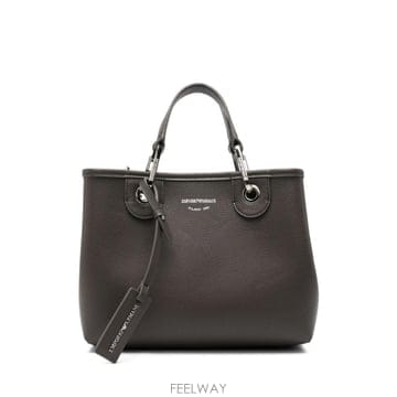 26 FW 아르마니 로고 프린트 그레인 이펙트 토트 백 EW000361AF12036 TP459372814