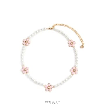 26 FW 셀프포트레이트 플라워 장식 네크리스 PF26639NP TP456560002