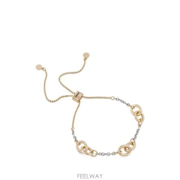 26 FW 디케이앤와이 알라니 투톤 체인 링크 브레이슬릿 04B00387 TP456240962