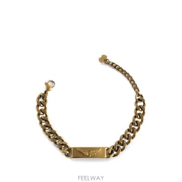 26 FW 쟈딕앤볼테르 인그레이빙 로고 체인 링크 브레이슬릿 OWJW01763 TP456240951