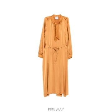 26 FW Forte Forte 타이 넥 벨트 미디 드레스 15075MYDRESS TP455893669