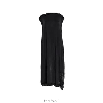 26 FW 베트멍 레이스 트리밍 비대칭 드레스 WH27DR132B0 TP457106044