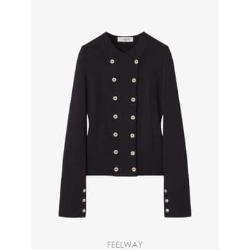 26 FW 랑방 더블 브레스티드 골지 트리밍 재킷 RWJA0010K115A2610 TP459370621