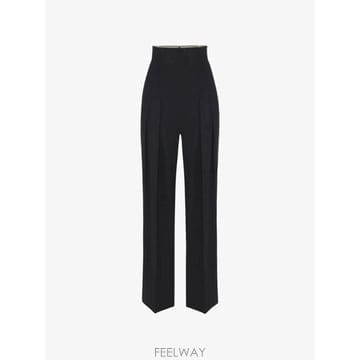 26 FW Elisabetta Franchi 플로잉 개버딘 팬츠 PA22267E2110 TP458821209