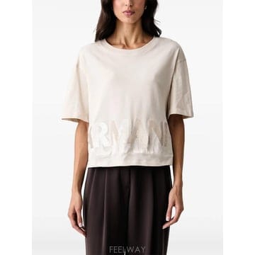 26 FW Armani Exchange 시퀸 장식 로고 티셔츠 XW002779AF10356 TP4593699