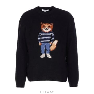 26 FW 메종 키츠네 드레스드 폭스 자수 스웨터 PM00806KH0002 TP458615249