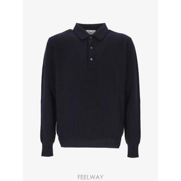 Lardini 26 FW �󸣵�� ribbed knit cashmere polo shirt CNLPML51CN65011 T26 FW �󸣵�� ribbed knit cashmere polo shirt CNLPML5