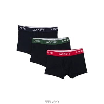라코스테 로고 밴드 복서 브리프 3팩